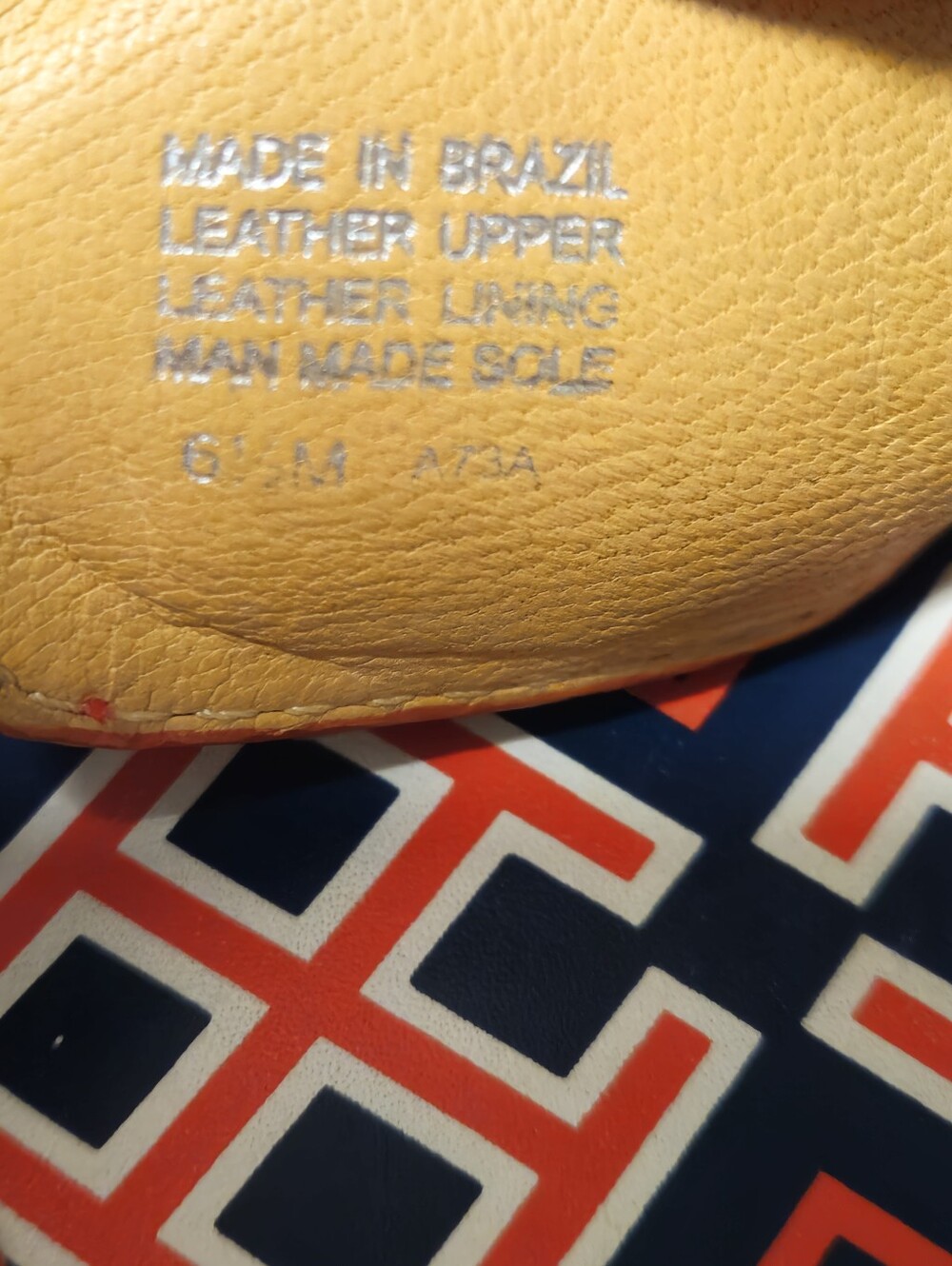 Tory Burch Vintage Orange Patent Leather Wooden Platform Clogs Slide Sandals 6.5 - Picture 11 of 16